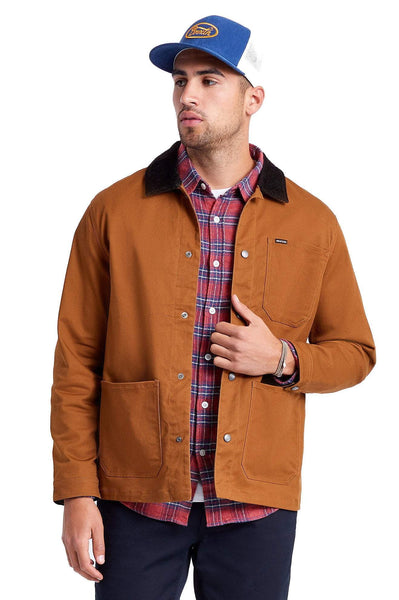 BRIXTON JACKETS BRIXTON SURVEY CROSSOVER CHORE COAT - DUCK BROWN