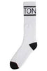 BRIXTON SOCKS BRIXTON TANNER SOCKS - WHITE/BLACK