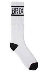 BRIXTON SOCKS BRIXTON TANNER SOCKS - WHITE/BLACK