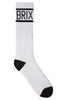 BRIXTON SOCKS BRIXTON TANNER SOCKS - WHITE/BLACK