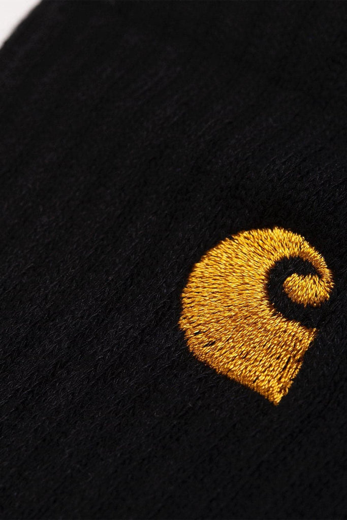 CARHARTT HEADWEAR 6-12 CARHARTT WIP CHASE SOCKS - BLACK