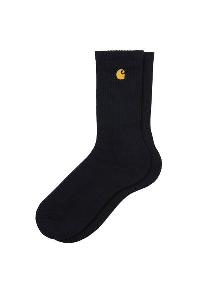 CARHARTT HEADWEAR 6-12 CARHARTT WIP CHASE SOCKS - BLACK