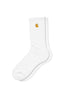 A pair of the Carhartt WIP Chase Socks in White laid flat.