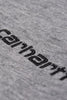 CARHARTT TEES CARHARTT SCRIPT EMBROIDERY TEE - GREY/BLACK