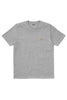 CARHARTT TEES CARHARTT WIP CHASE TEE - GREY HEATHER/GOLD