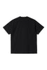 The Carhartt T Shirt - Chocolate Bar in Black shown from the back.