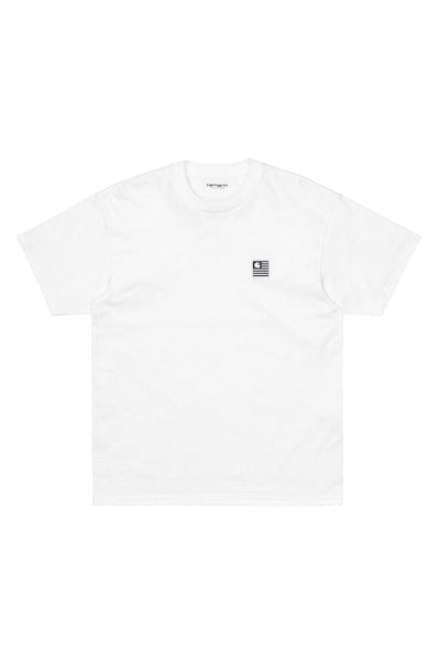 CARHARTT TEES CARHARTT WIP LABEL STATE TEE - WHITE