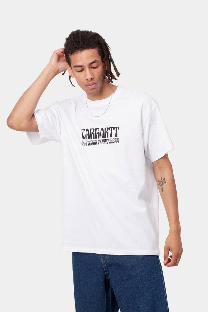 CARHARTT TEES CARHARTT WIP REMOVALS TEE - WHITE/BLACK