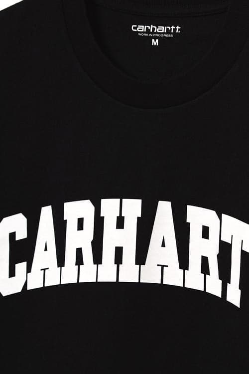 CARHARTT TEES CARHARTT WIP UNIVERSITY TEE - BLACK/WHITE