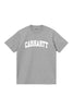 CARHARTT TEES CARHARTT WIP UNIVERSITY TEE - GREY/WHITE