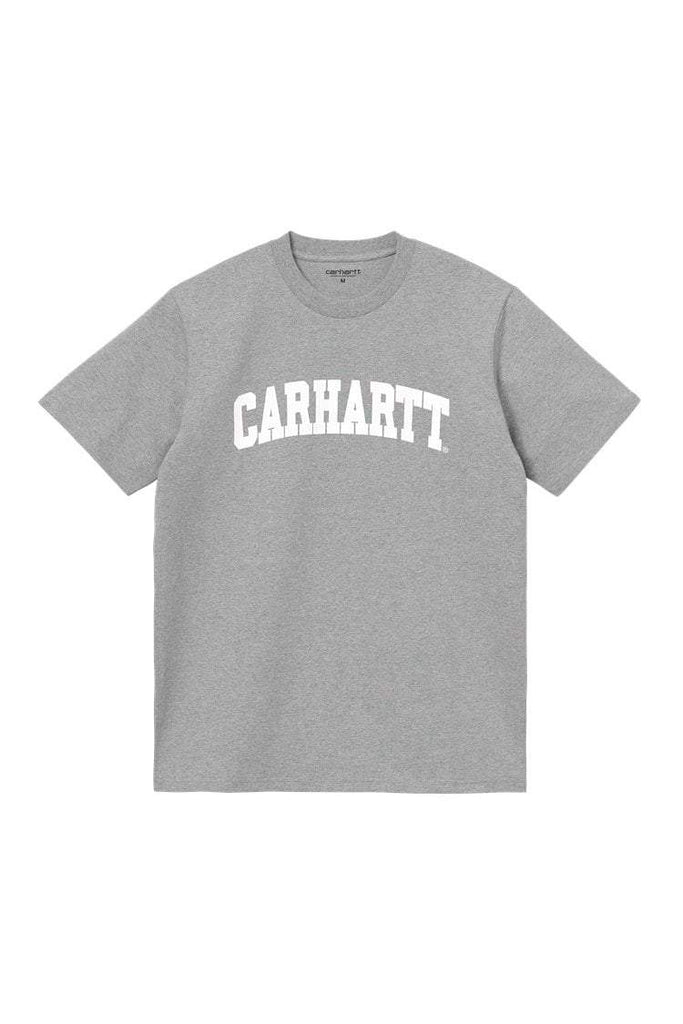 CARHARTT TEES CARHARTT WIP UNIVERSITY TEE - GREY/WHITE