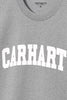 CARHARTT TEES CARHARTT WIP UNIVERSITY TEE - GREY/WHITE