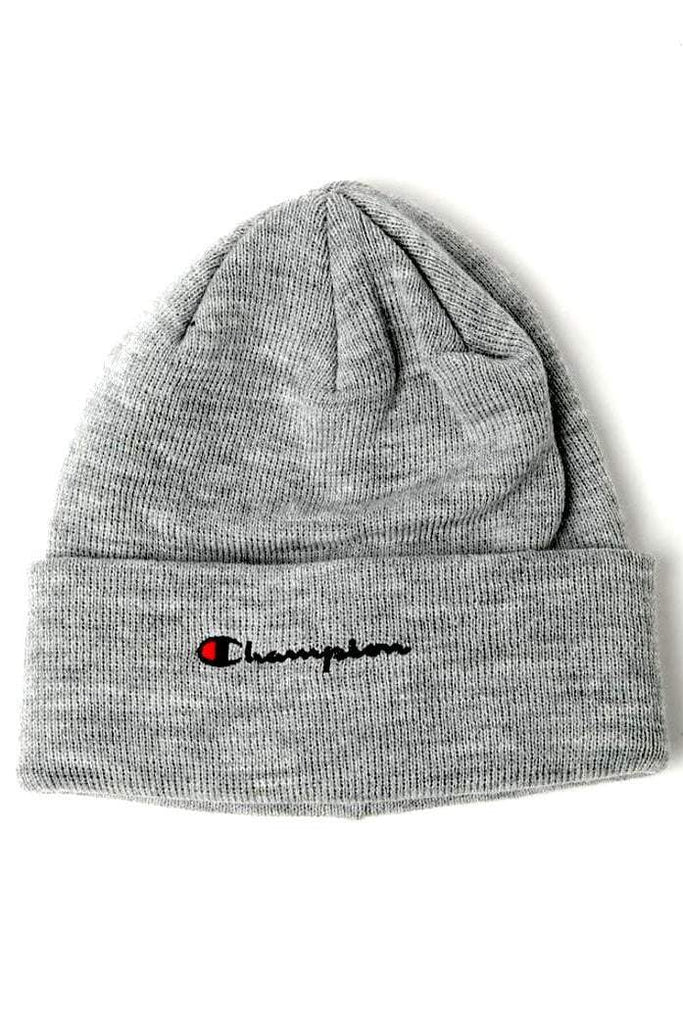 CHAMPION BEANIE C LIFE MICRO SCRIPT GREY – Pretty Rad Store
