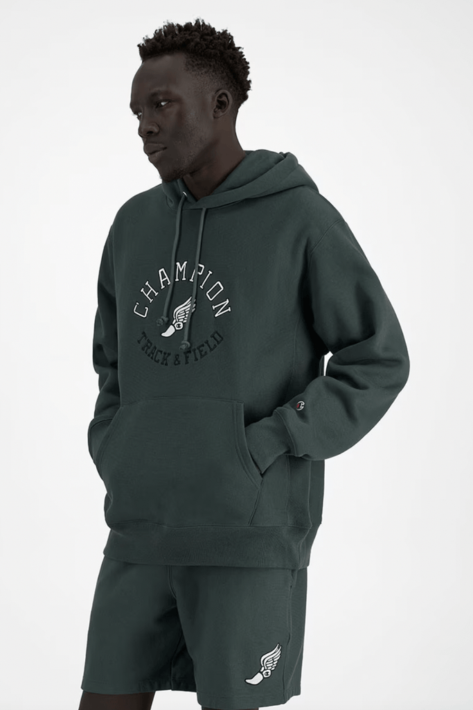 CHAMPION HOODIES CHAMPION REVERSE WEAVE COLLEGIATE HOODIE - TRACK & FIELD