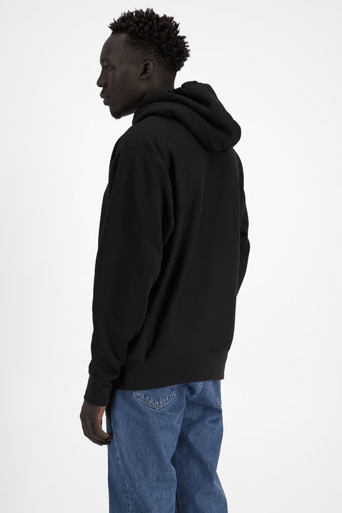 CHAMPION HOODIES CHAMPION REVERSE WEAVE COLLEGIATE PHYS ED HOODIE - BLACK