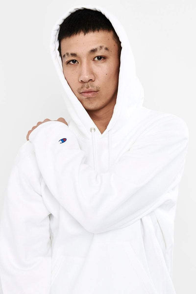 CHAMPION HOODIES CHAMPION REVERSE WEAVE HOODIE - WHITE