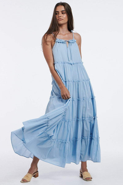 CHARLIE HOLIDAY DRESSES CHARLIE HOLIDAY SENORITA DRESS - SKY BLUE