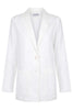 CHARLIE HOLIDAY TOPS CHARLIE HOLIDAY SHELL BLAZER - WHITE