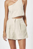CHARLIE HOLIDAY TOPS CHARLIE HOLIDAY SHELL SHORT - OATMEAL