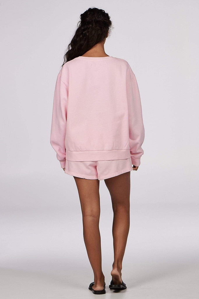CHARLIE HOLIDAY TOPS CHARLIE HOLIDAY SWEATSHIRT - PINK SALT