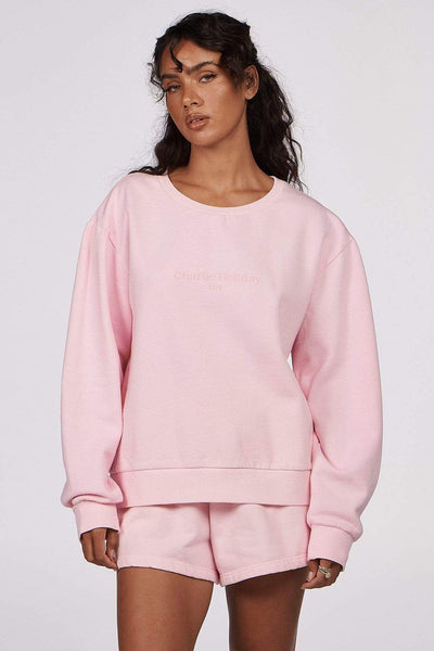 CHARLIE HOLIDAY TOPS CHARLIE HOLIDAY SWEATSHIRT - PINK SALT