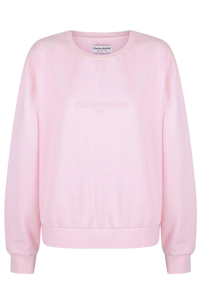 CHARLIE HOLIDAY TOPS CHARLIE HOLIDAY SWEATSHIRT - PINK SALT