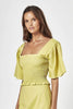 CHARLIE HOLIDAY TOPS CHARLIE HOLIDAY TUSCANY TOP - CHARTREUSE
