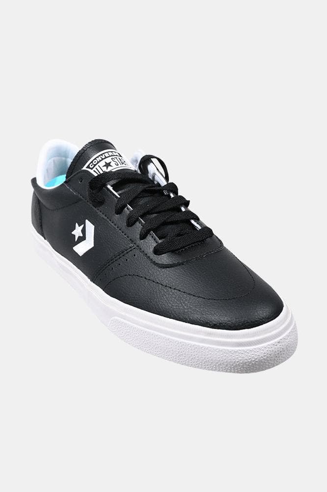 CONVERSE CONS FOOTWEAR CONVERSE CONS BOULEVARD FAUX LEATHER LOW - BLACK/WHITE