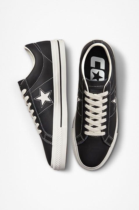 Productief Nadeel systematisch CONVERSE CONS ONE STAR PRO LEATHER LOW - BLACK – Pretty Rad Store
