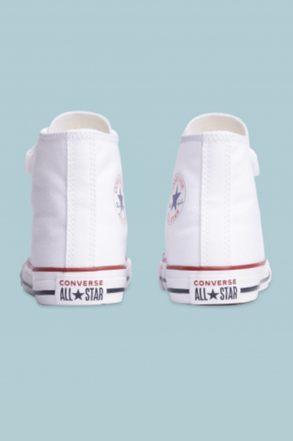 CONVERSE CONS FOOTWEAR Copy of CONVERSE CHUCK TAYLOR ALL STAR EASY ON 1V JUNIOR KIDS HIGH TOP - WHITE