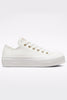 CONVERSE CONS FOOTWEAR Copy of CONVERSE CHUCK TAYLOR ALL STAR LIFT SYNTHETIC LEATHER LOW - VINTAGE WHITE/GOLD