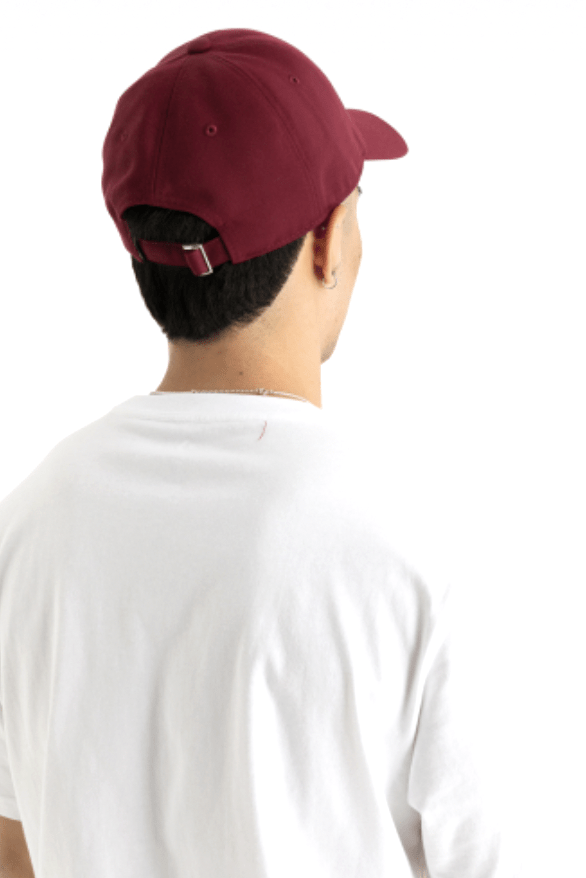 CONVERSE CONS HAT ONE SIZE CONVERSE TIPOFF BASEBALL CAP - BEETROOT
