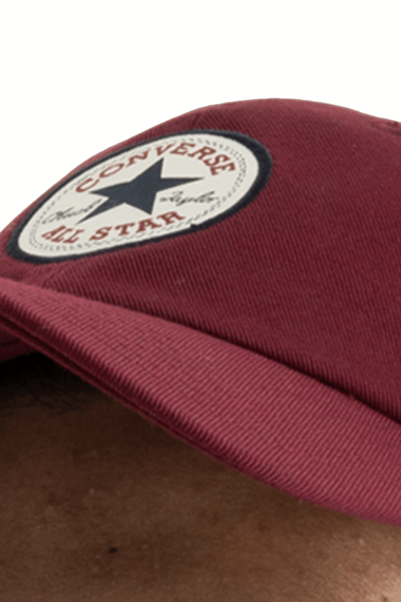 CONVERSE CONS HAT ONE SIZE CONVERSE TIPOFF BASEBALL CAP - BEETROOT