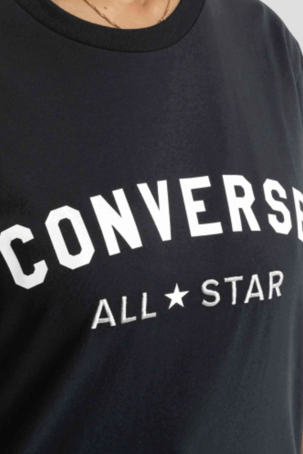 CONVERSE TEES CONVERSE ALL STAR PRINT UNISEX TEE - BLACK