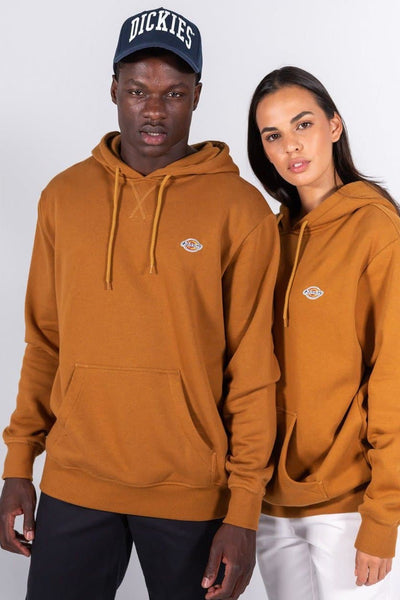 DICKIES HOODIES DICKIES ROCKWOOD POP OVER HOODIE - BROWN DUCK