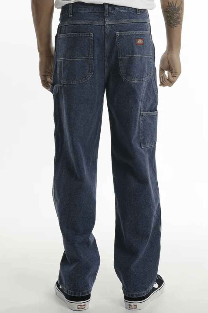 DICKIES MENS JEANS DICKIES RELAXED FIT CARPENTER JEAN - STONE WASHED INDIGO