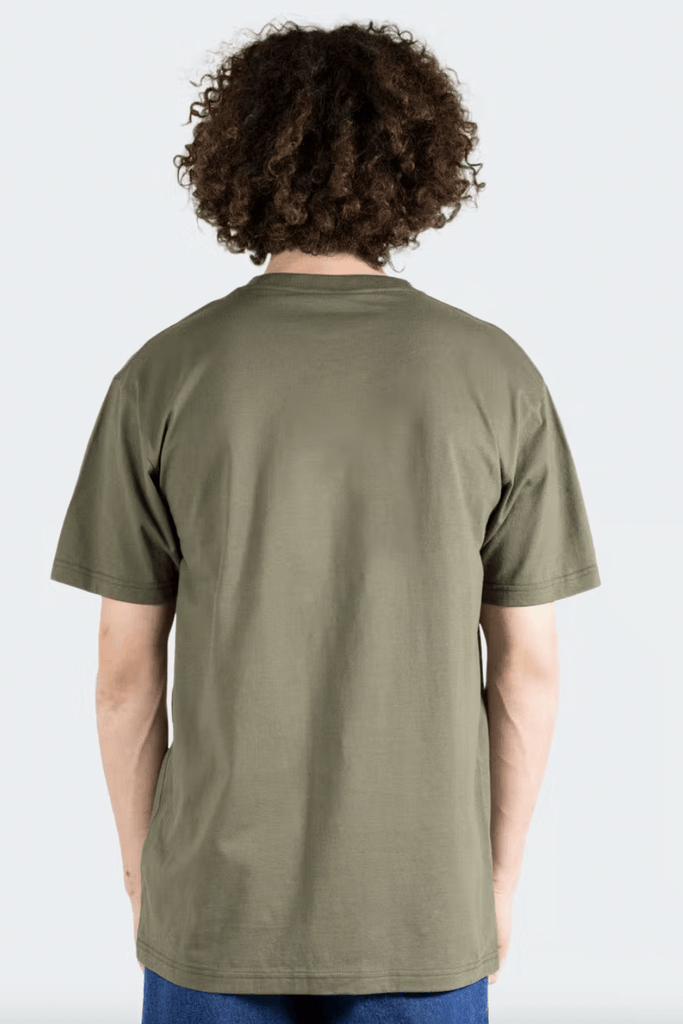 DICKIES MENS T-SHIRTS DICKIES H.S CLASSIC LOGO TEE - RINSED MOSS