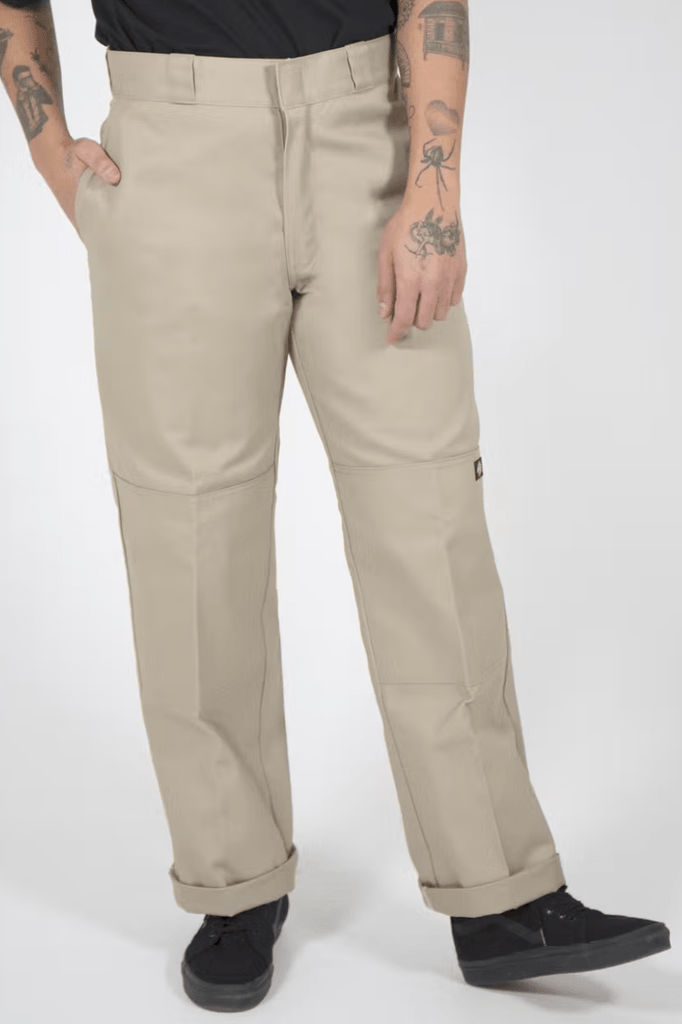 DICKIES PANTS DICKIES 85-283 LOOSE FIT DOUBLE KNEE PANT - KHAKI