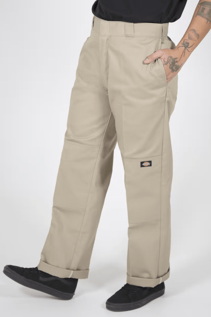 DICKIES PANTS DICKIES 85-283 LOOSE FIT DOUBLE KNEE PANT - KHAKI
