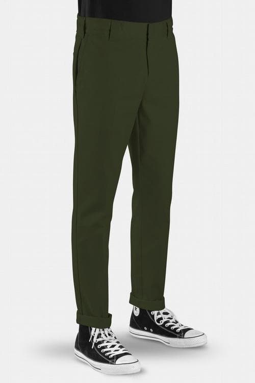 DICKIES 872 SLIM FIT PANT OLIVE GREEN – Pretty Rad Store