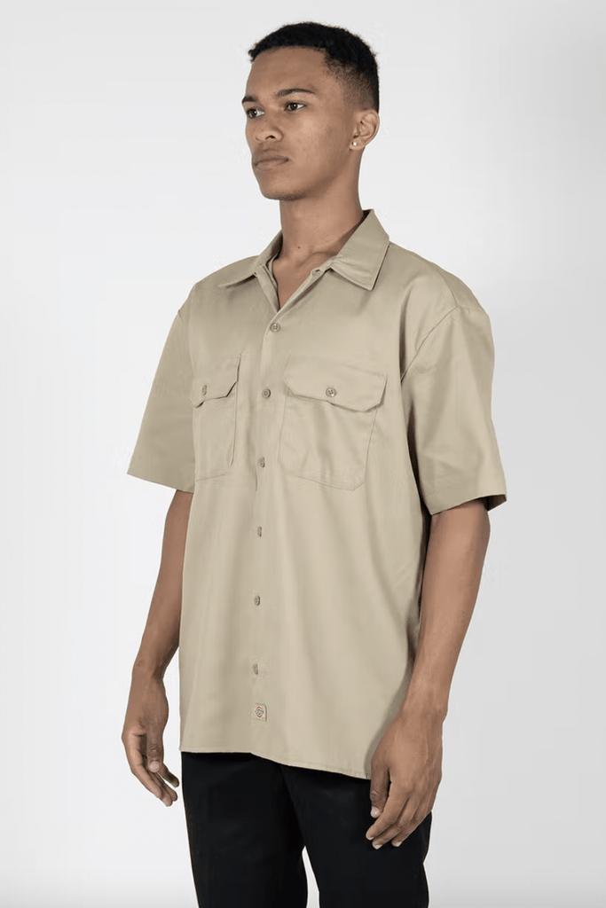 DICKIES SHIRT DICKIES 1574 SHORT SLEEVE SHIRT - KHAKI
