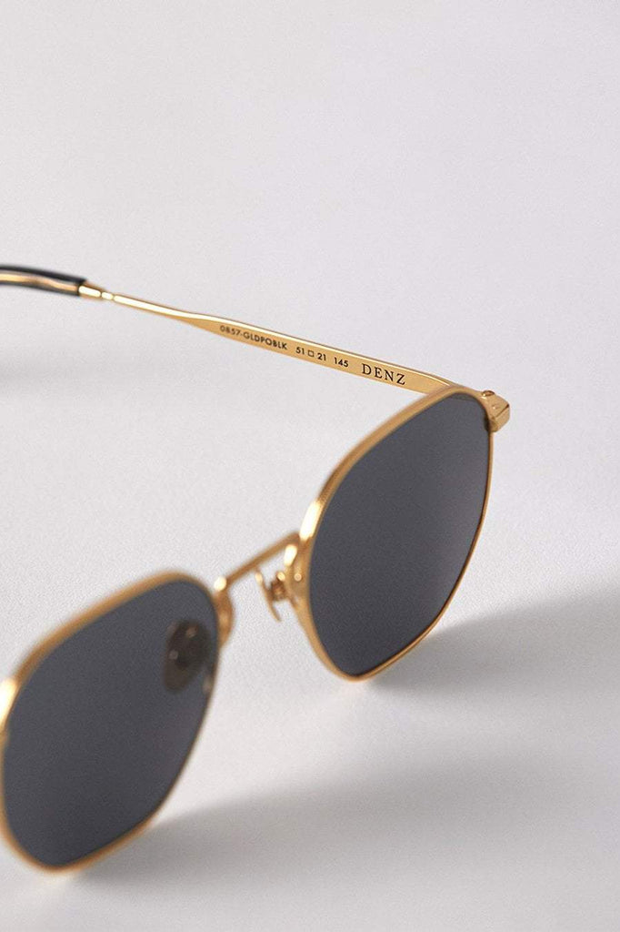 EPOKHE SUNGLASSES EPOKHE DENZ SUNGLASSES - GOLD POLISHED/BLACK