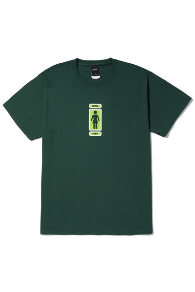 HUF MENS T-SHIRTS HUF x GIRL LIMITED EDITION SPRINGWOOD S/S TEE - FOREST GREEN