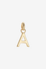 KIRSTIN ASH JEWELLERY KIRSTIN ASH OUTLINE INITIAL CHARM A-Z - 18K GOLD VERMEIL