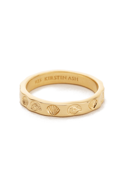 KIRSTIN ASH JEWELLERY KIRSTIN ASH SEASIDE RING - 18K GOLD VERMEIL