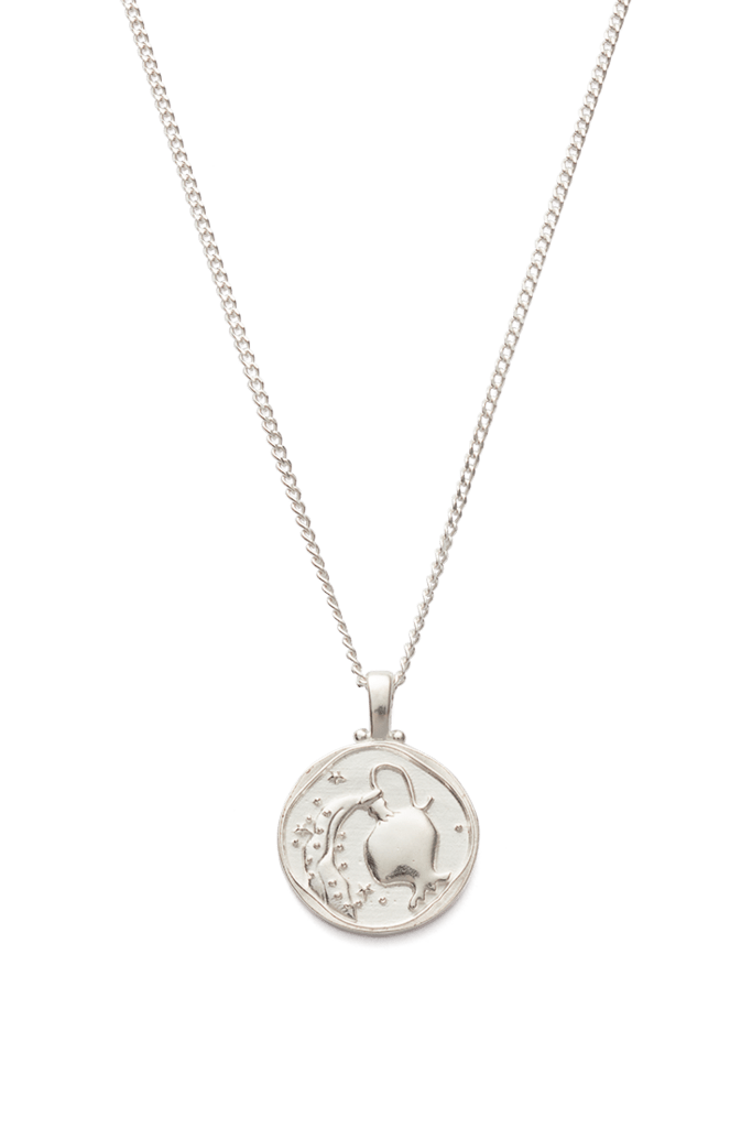 KIRSTIN ASH ZODIAC PENDANT NECKLACE STERLING SILVER