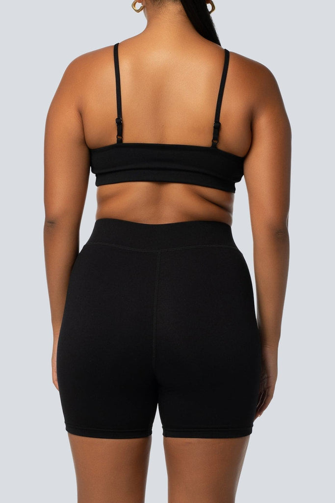 LAHANA SWIM ACTIVEWEAR LAHANA ACTIVE MABEL CROP - BLACK