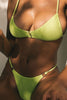 LAHANA SWIM SWIMWEAR LAHANA CHIA CHEEKY BIKINI BOTTOM - RIBBED LIME **PRE-ORDER**