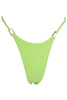 LAHANA SWIM SWIMWEAR LAHANA CHIA CHEEKY BIKINI BOTTOM - RIBBED LIME **PRE-ORDER**