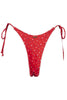 LAHANA SWIM SWIMWEAR LAHANA DULCE SIDE TIE BIKINI BOTTOM - RED FLORAL